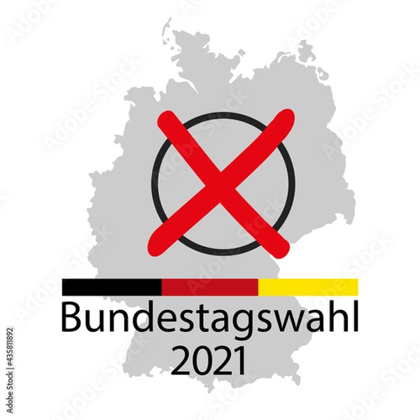 Obraz Bundestagswahl rot