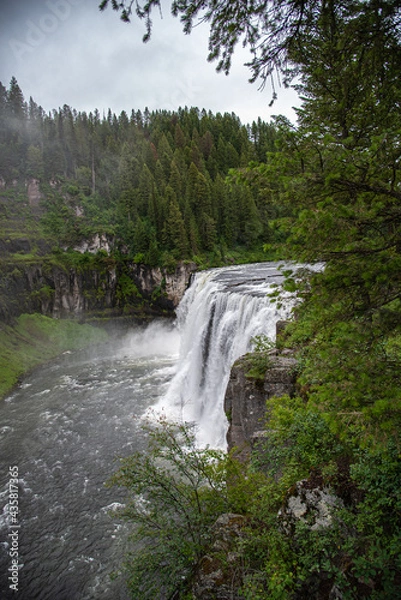 Obraz Mesa Falls Yellowstone (late summer)