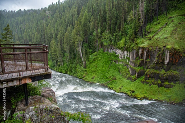 Obraz Mesa Falls Yellowstone (late summer)
