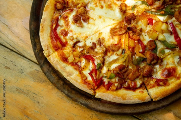 Obraz pizza on a plate