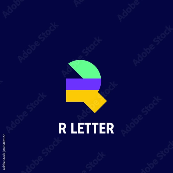 Obraz Modern Letter R - Logo design
