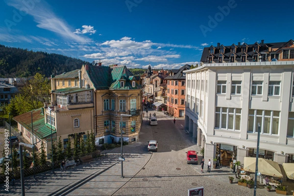 Obraz Zakopane, Plac Niepodległości z drona