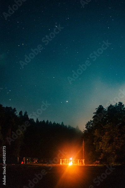 Obraz sunset in the mountains