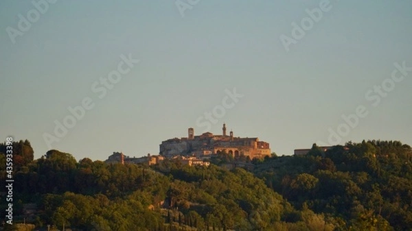 Obraz sunset over medieval italian old town