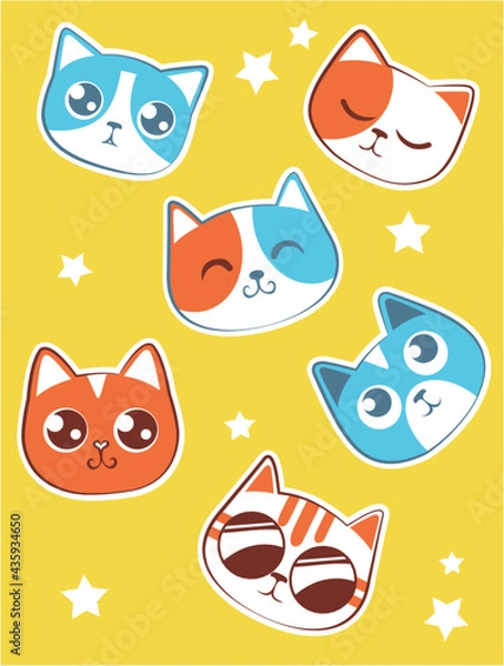 Obraz Cute cats expressions