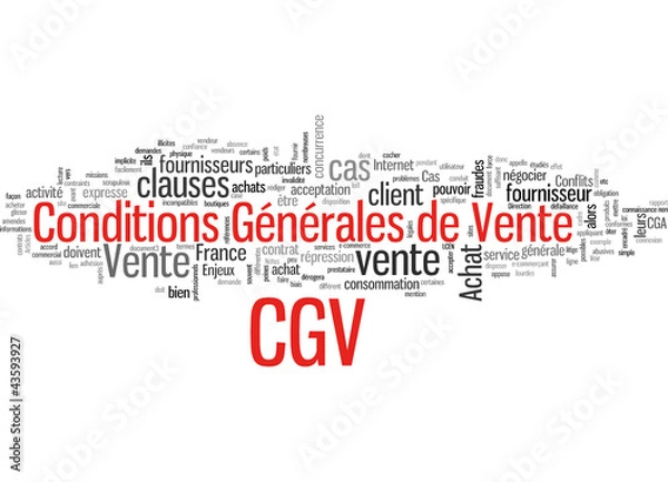 Fototapeta Conditions Générales de Vente CGV