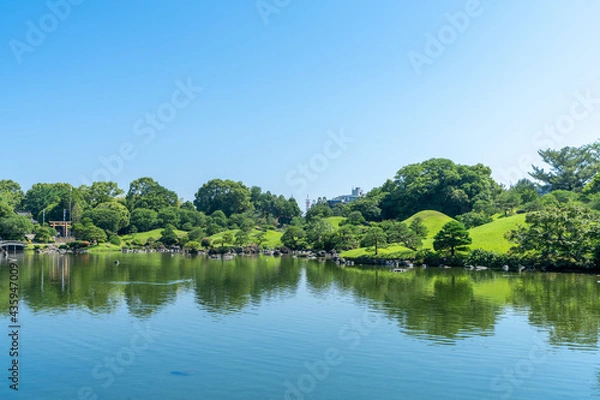 Obraz 水前寺成趣園・水前寺公園　熊本県熊本市