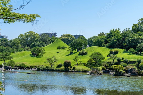 Obraz 水前寺成趣園・水前寺公園　熊本県熊本市