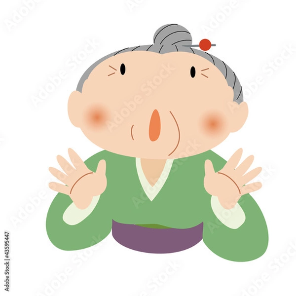 Fototapeta おばあちゃんの知恵袋ーびっくり