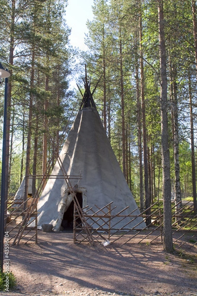 Obraz wigwam in the forest