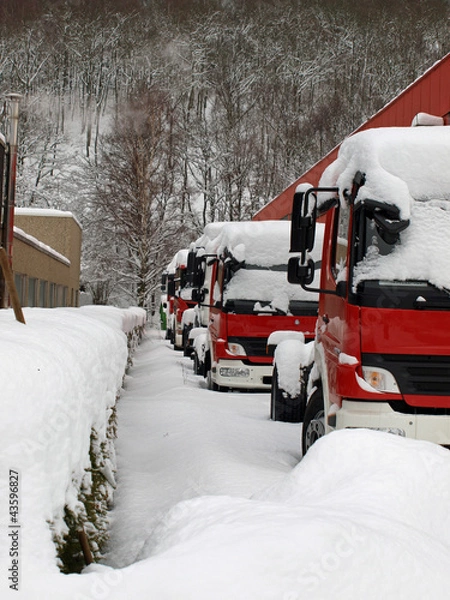 Obraz LKW im Schnee
