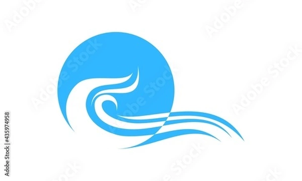 Obraz Wave icon logo