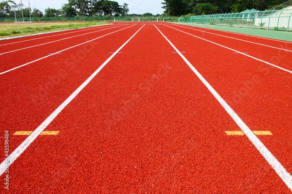 Obraz Running tracks of athletics