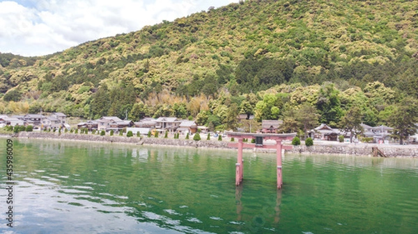 Fototapeta 白鬚神社の鳥居, 琵琶湖