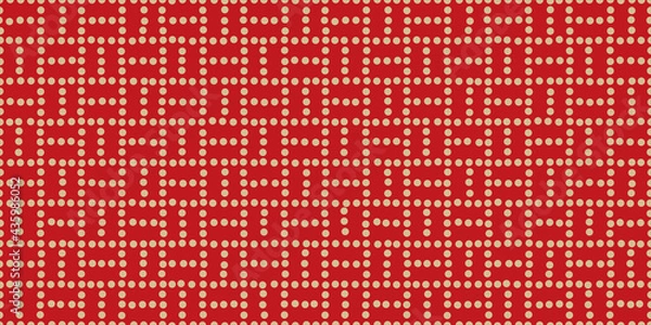 Fototapeta Japanese dot background. Seamless pattern.Vector. 和風ドットパターン
