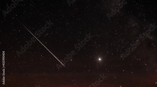 Obraz Jupiter et étoile filante