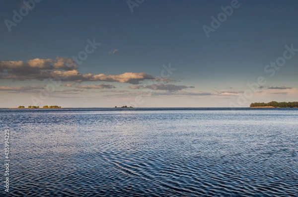 Obraz sunset over the river