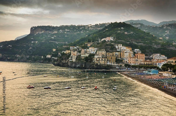 Obraz Minori's beach at dusk