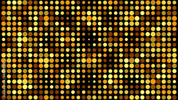 Fototapeta Abstract halftone background with golden tone dots.