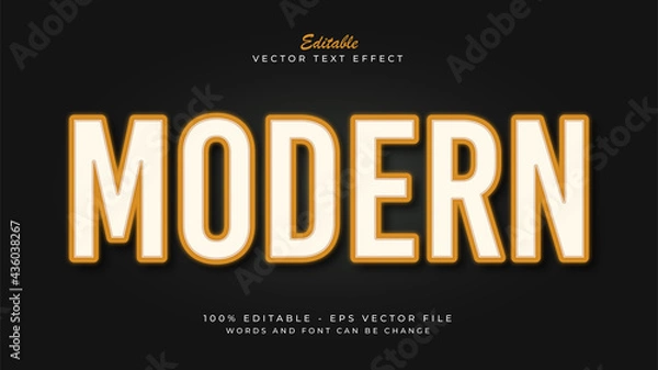 Fototapeta Bold gaming text effect style template