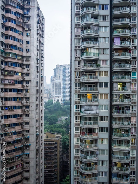 Fototapeta Huge buildings in Chongqing China