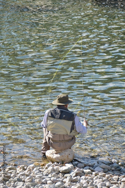 Obraz Angler_am_Fluss