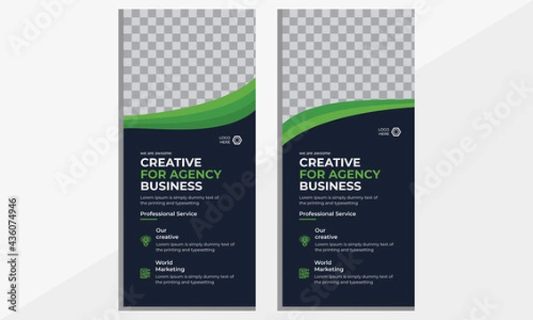 Obraz Corporate Dl flyer rack card.