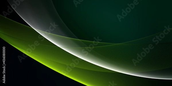 Obraz Green Transparency gradient abstract background
