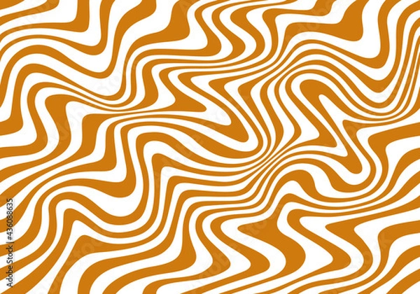 Fototapeta Vector Seamless Pattern with Flowing Salted Caramel. Abstract Sweet Texture. Creative Food Background for Packaging Design and Advertisement