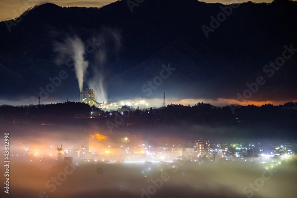 Obraz 秩父夜景雲海