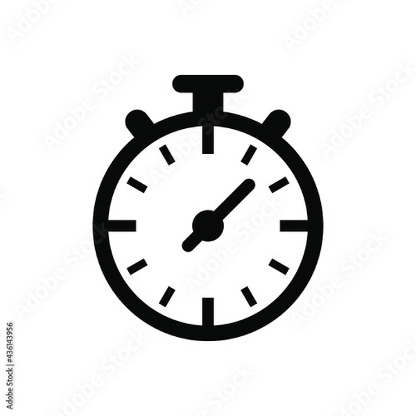 Fototapeta Stopwatch icon vector graphic illustration
