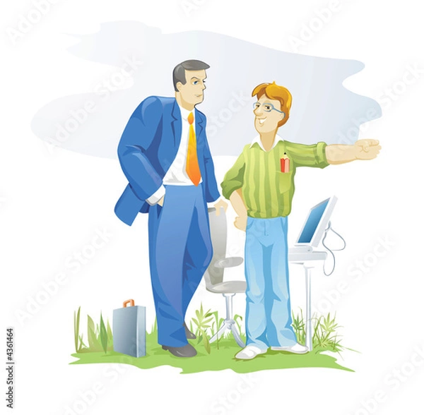 Obraz Customer and designer