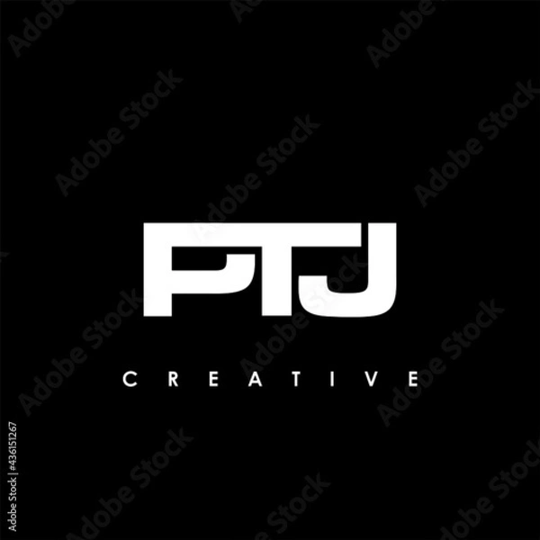 Obraz PTJ Letter Initial Logo Design Template Vector Illustration