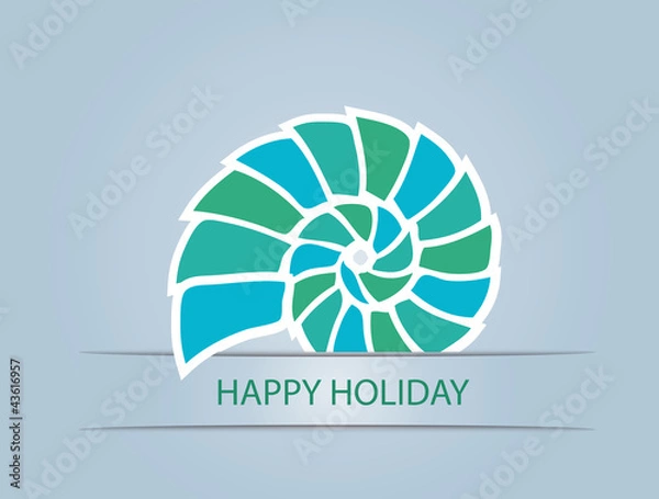 Obraz abstract background with shell