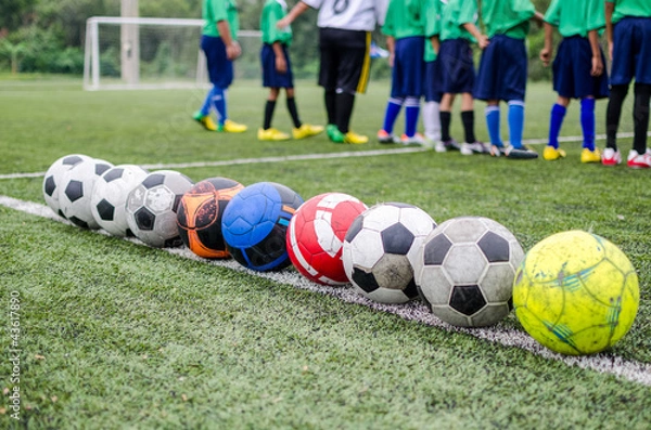 Obraz Playing football