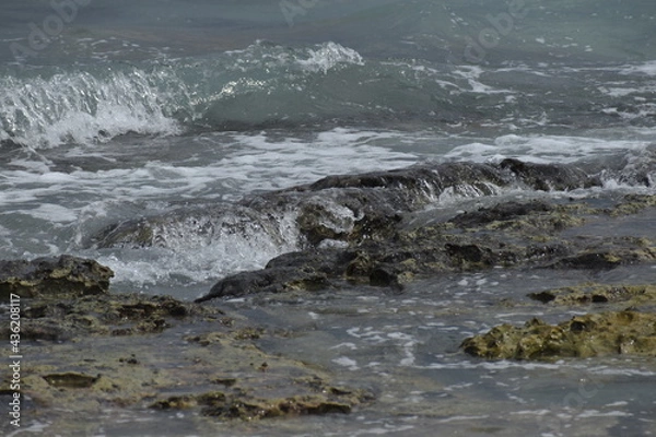 Fototapeta waves on the beach