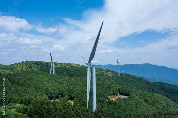 Obraz 青山高原ウィンドファーム　風力発電