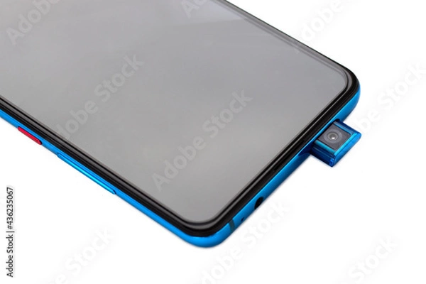 Fototapeta Close-up of a retractable phone camera