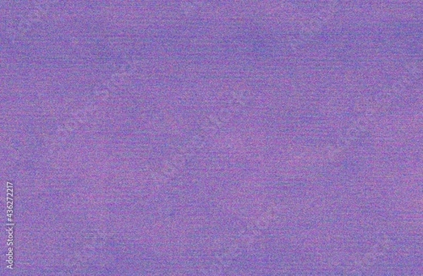 Fototapeta Very noisy purple glitching tv or computer screen background or texture. A lot of static. Texture or effect. Distortion