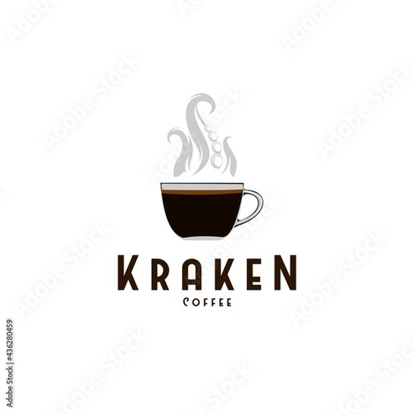 Fototapeta octopus coffee ,kraken coffee
