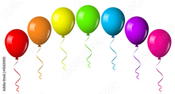 Obraz Vector illustration of balloon arch