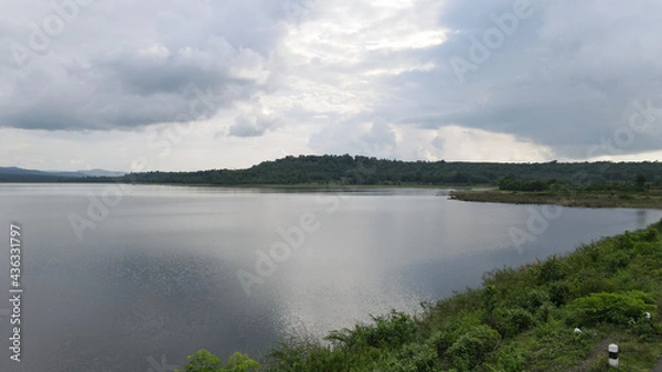 Obraz view of the river in the mountains