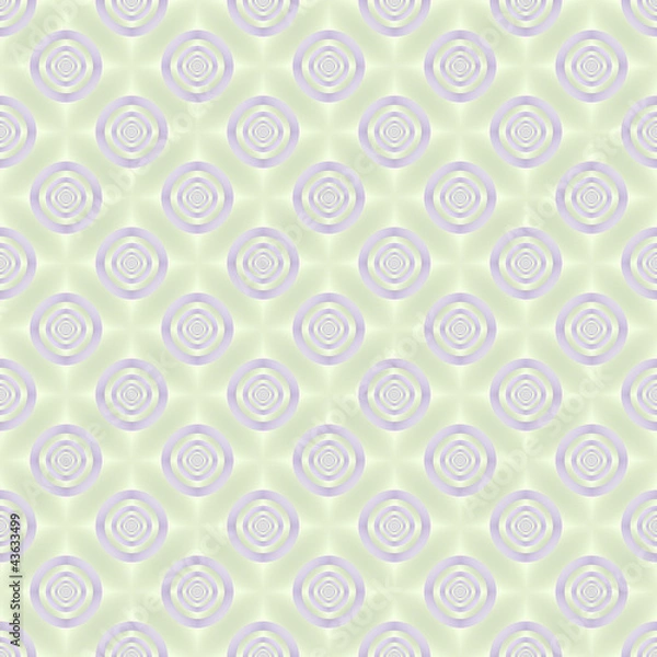 Fototapeta Seamless Lilac Rings on Pale Green