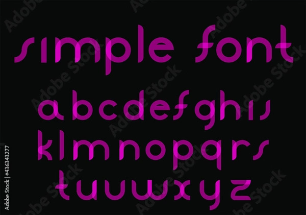 Fototapeta New font