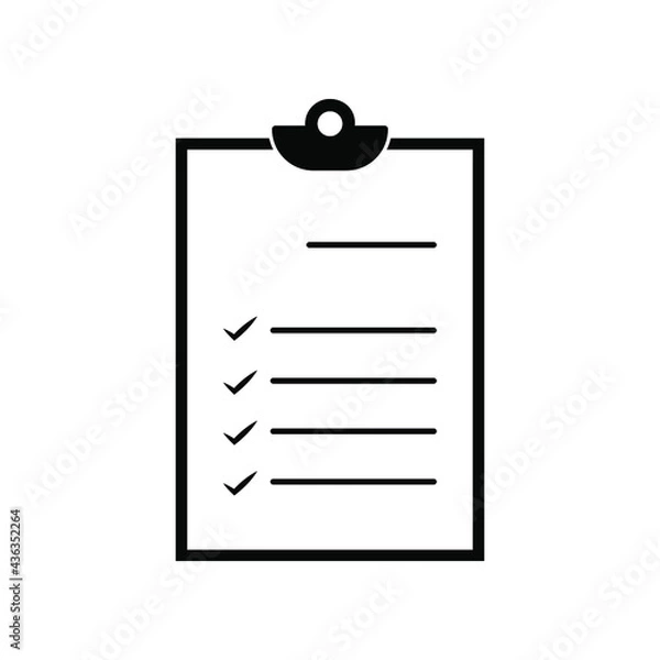 Obraz Clipboard Vector  Icons. Contains such Icons as Contact, Checklist, Petition and more. on blank background. eps10
