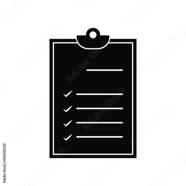 Obraz Clipboard Vector  Icons. Contains such Icons as Contact, Checklist, Petition and more. on blank background. eps10