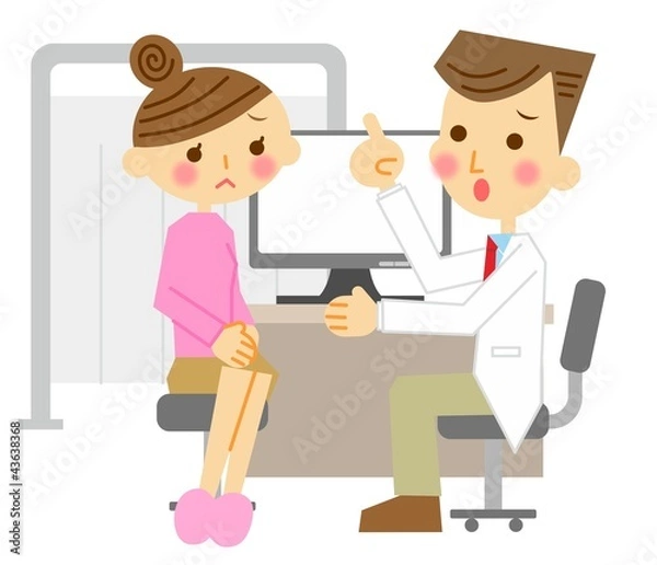 Fototapeta 診察　女性　困る