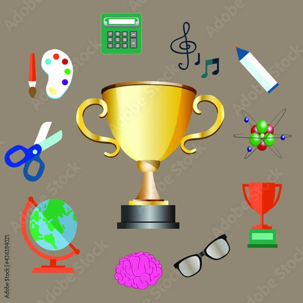 Fototapeta trophy and awards