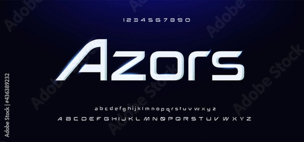 Obraz Sport Modern Alphabet Font. Typography urban style fonts for technology, digital, music, movie logo design