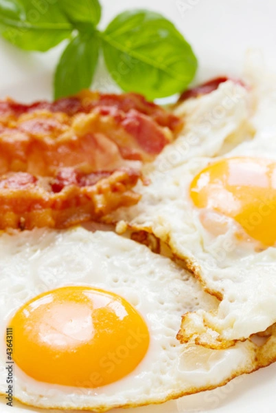 Fototapeta Eggs and bacon